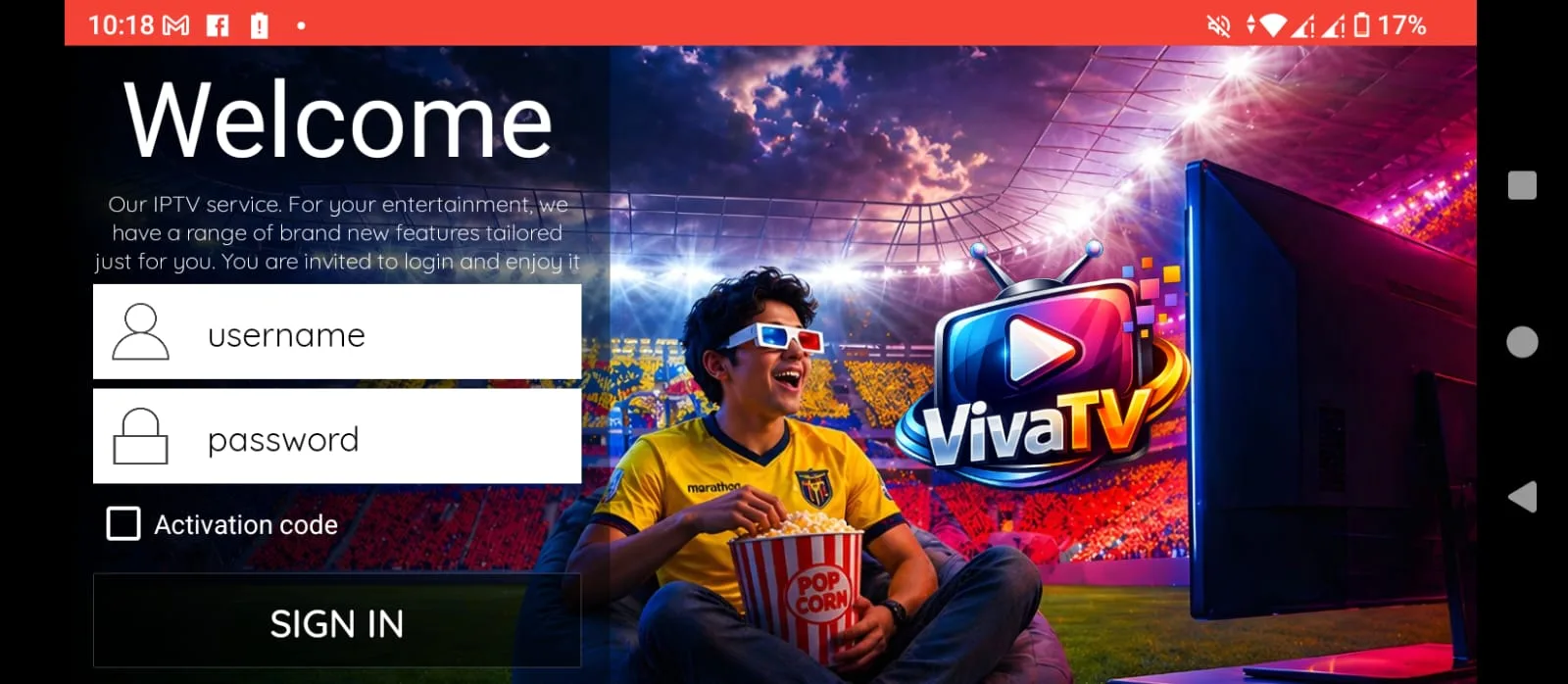 Captura de Viva TV+